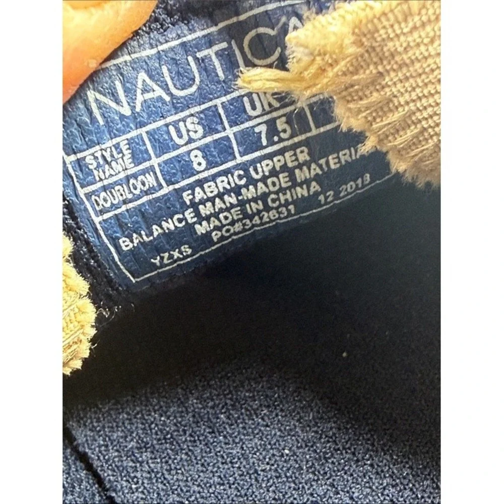 New‎ Nautica Doubloon Boat Shoes Men's Tan Slip On Loafer Shoes Comfort Size  8
